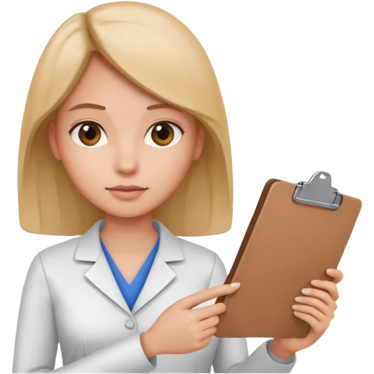 women with clipboard pressed emoji