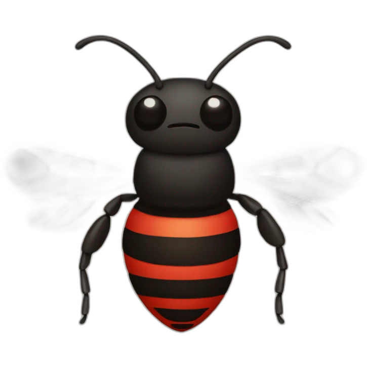 red bee emoji