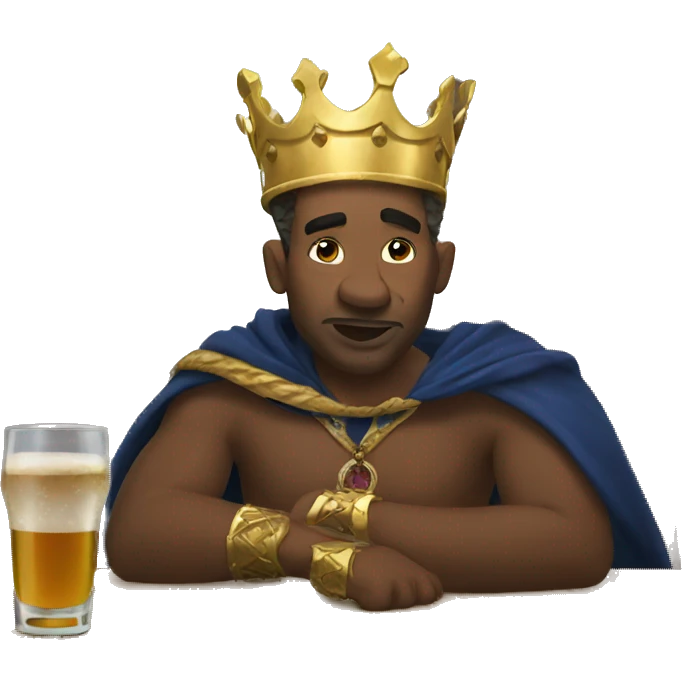 drunk king emoji
