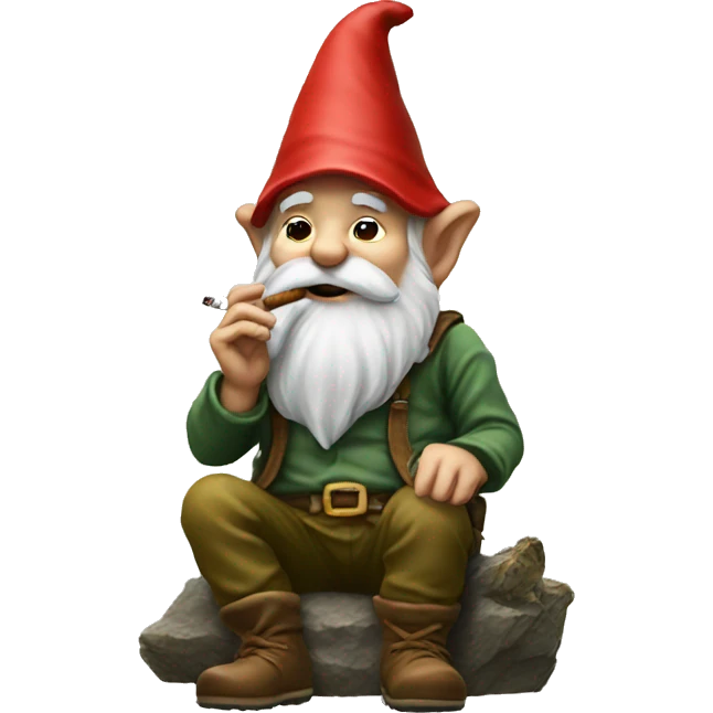 Gnome smoking  emoji
