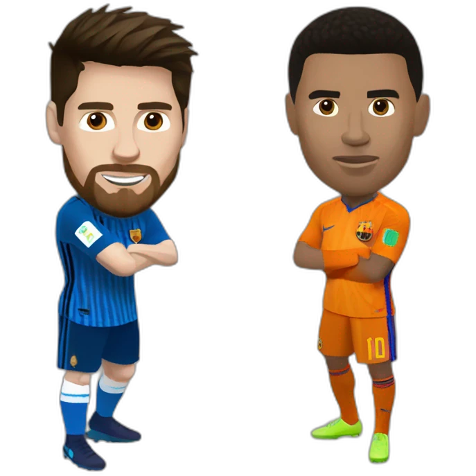 Messi vs Ronaldo emoji
