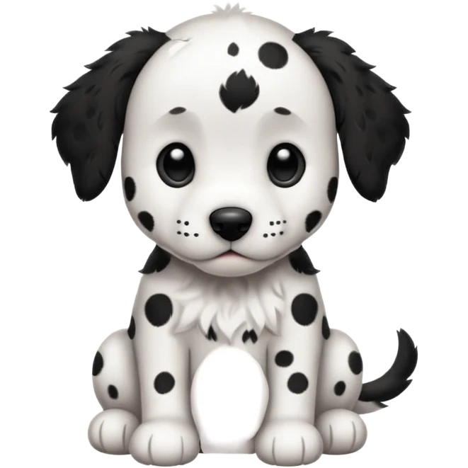 a dolmatin puppy emoji