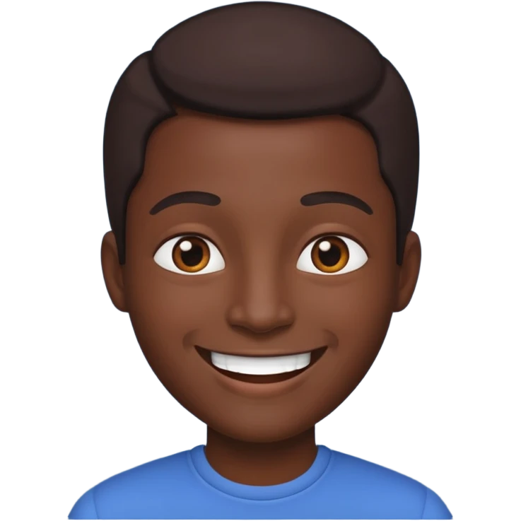 really dark black person emoji