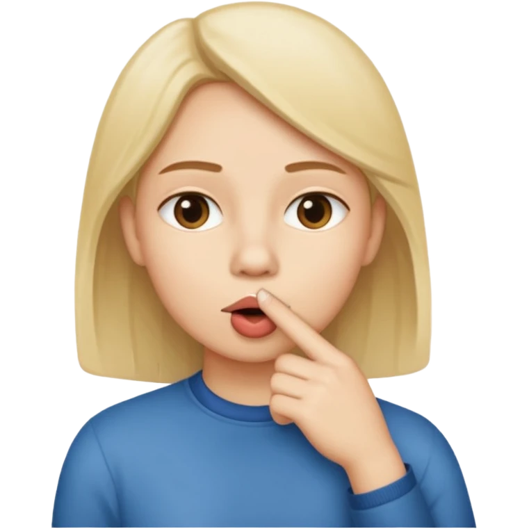 Shh-shh-shh. Quiet. Shut up emoji