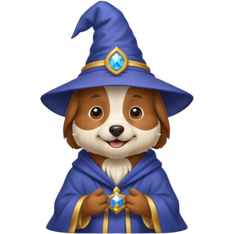 Dog wizard emoji