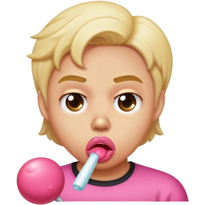 Annoyed  emoji ￼ with bubblegum emoji