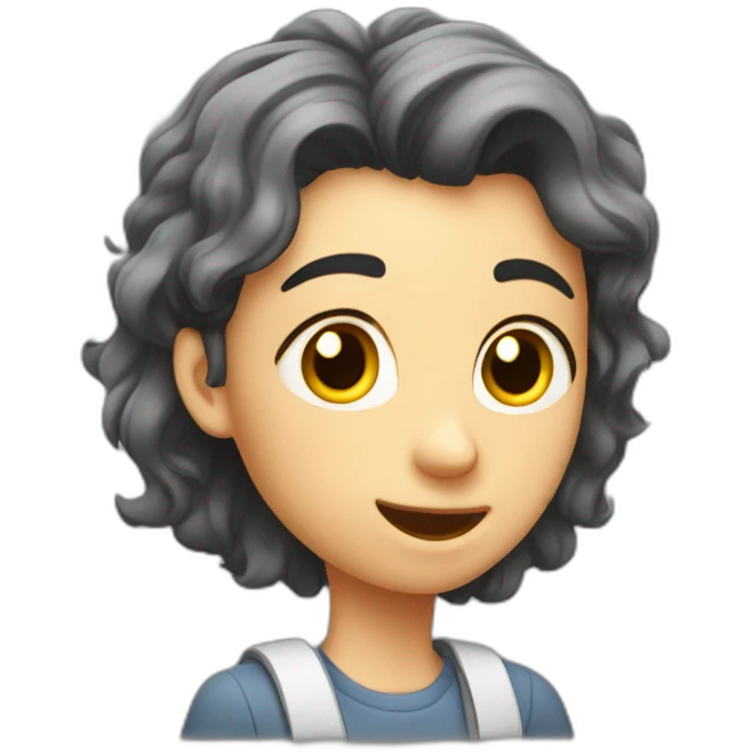Adolescente después de un examen emoji