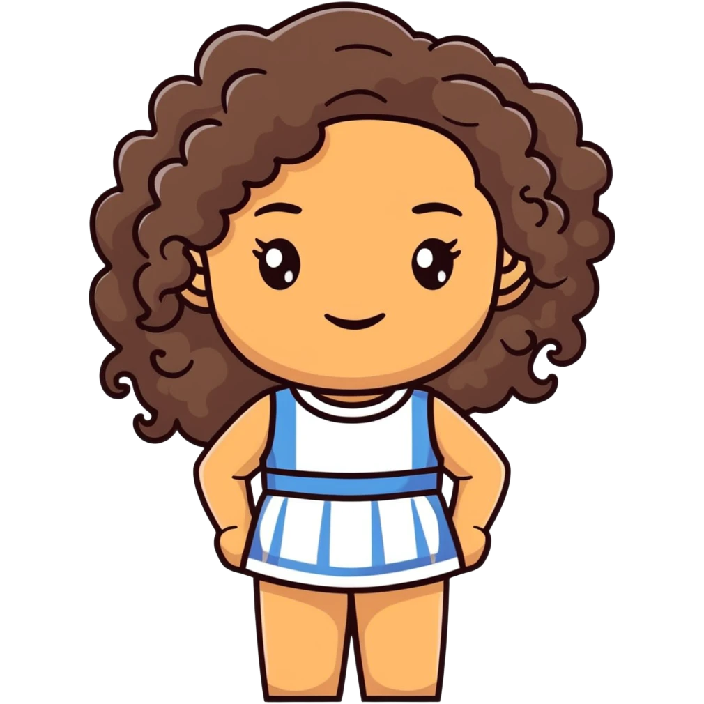 attractive Greek woman with long curly dark brown hair and light skin emoji