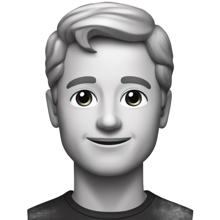smylie in black and white der unterscheidliche gefühle darstellt emoji