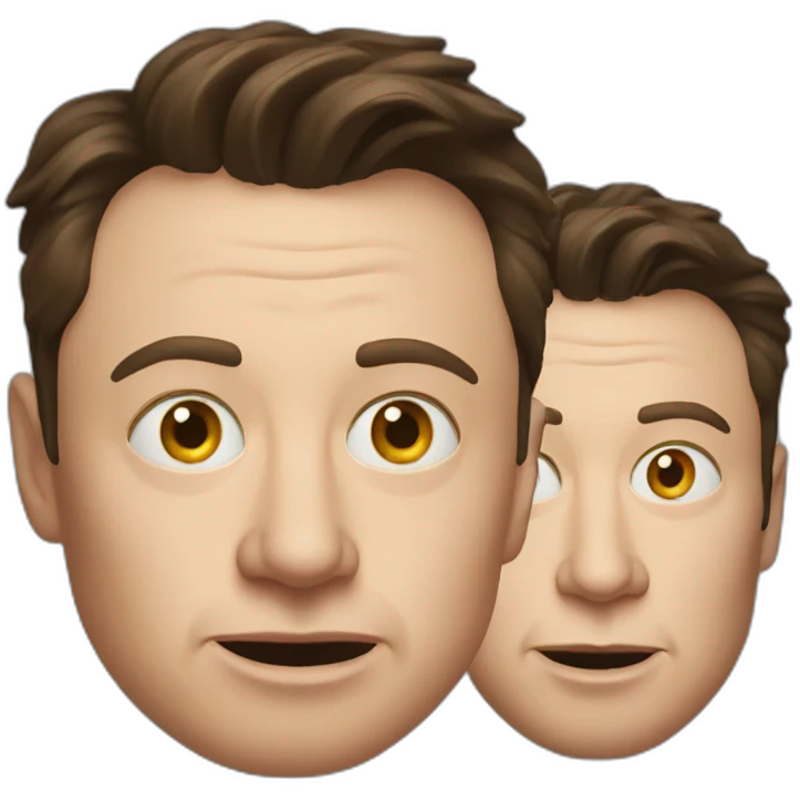 elon musk with crazy eyes emoji