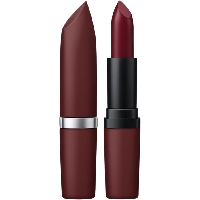 Burgundy brown lipstick  emoji