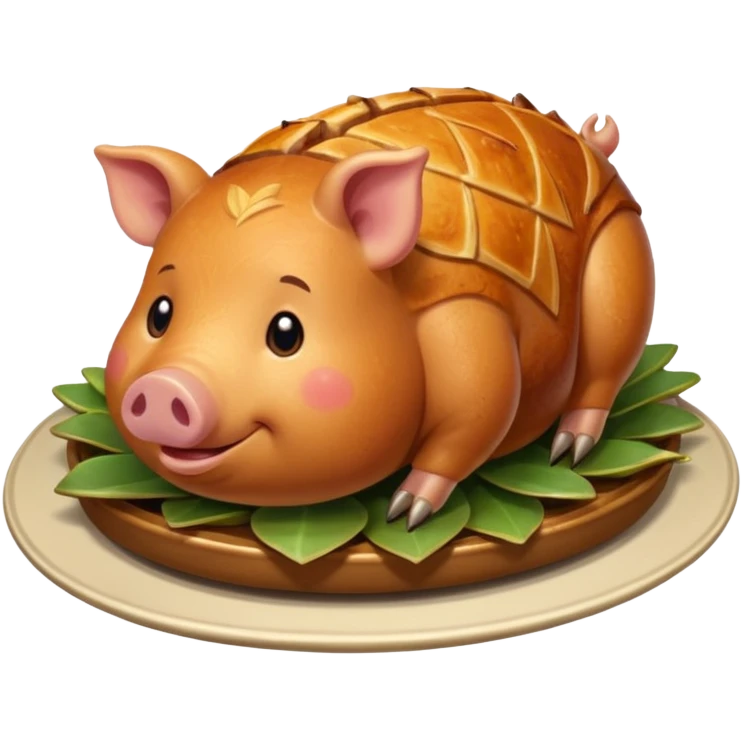 roasted joint of pork food emoji