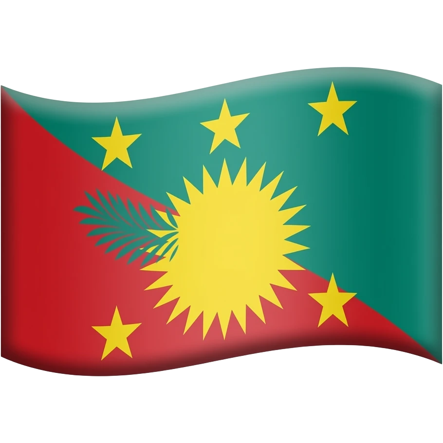 Drapeau indépendantiste de la Guadeloupe emoji