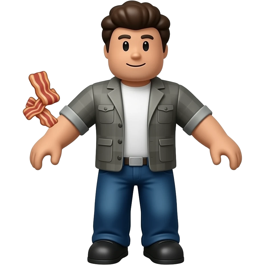 Emote do Roblox bacon emoji