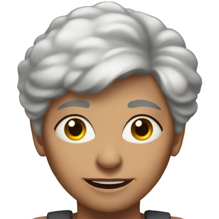 A old woman who is buff emoji