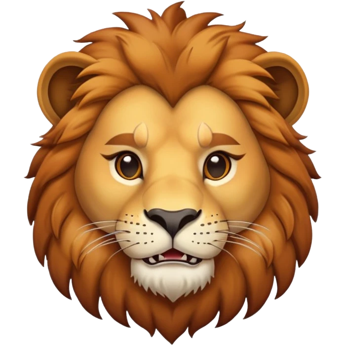 Smirking lion emoji
