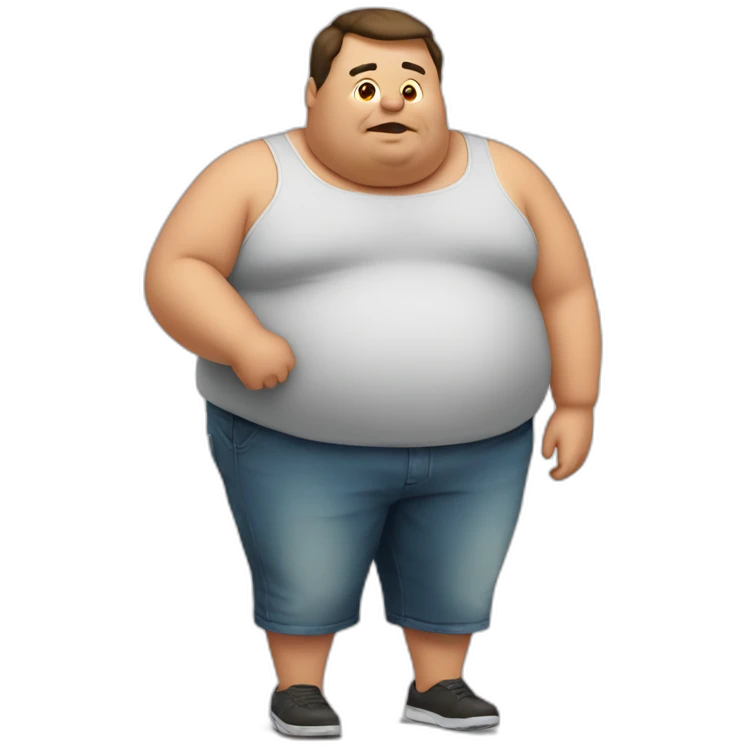 obese man emoji