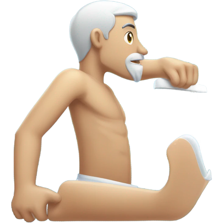 shower shave shine man emoji