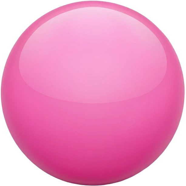 Pink toy ball emoji