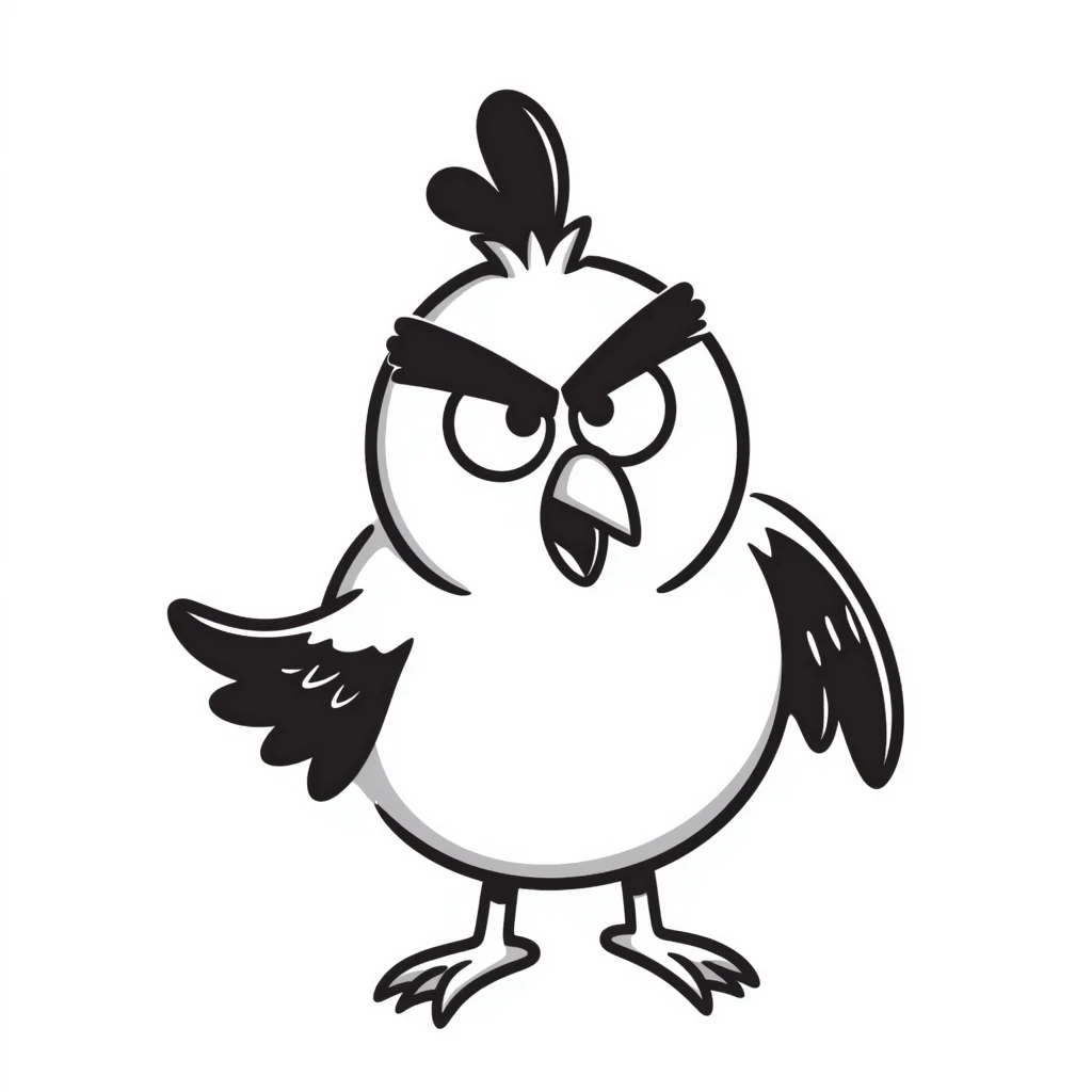 angry bird emoji