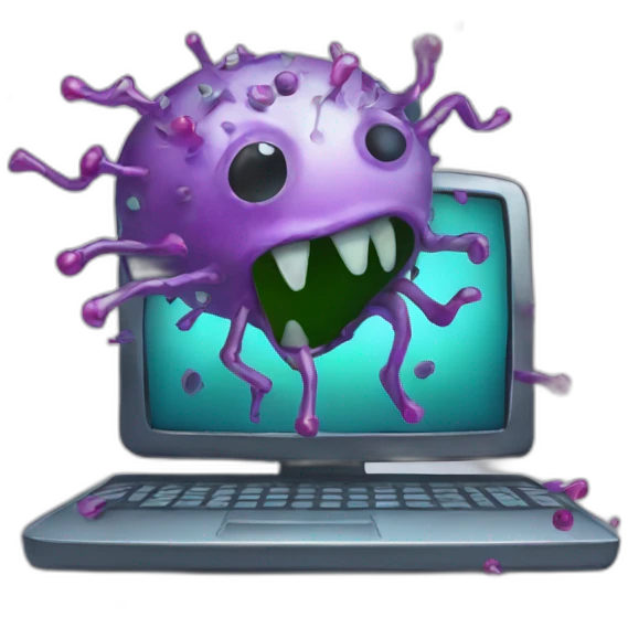 computer virus emoji