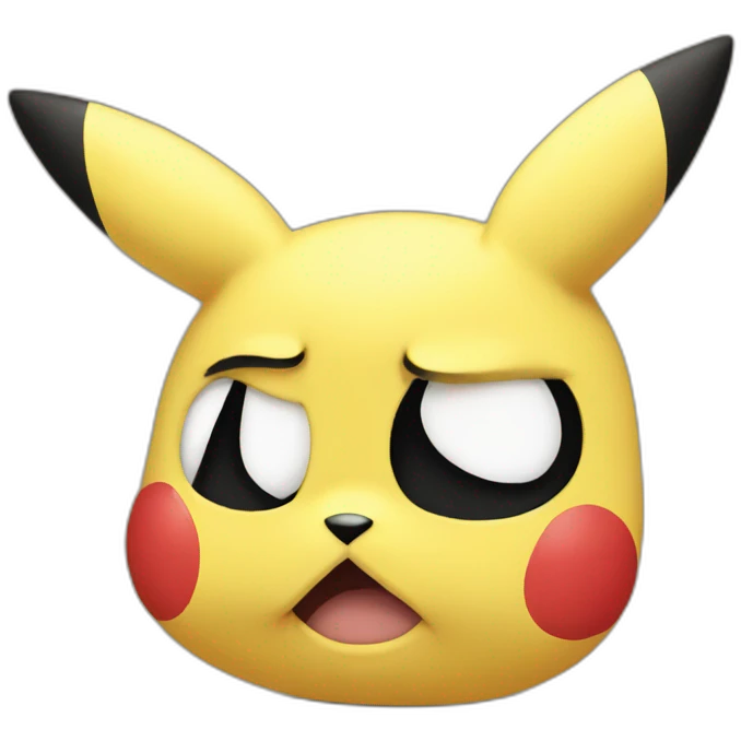 Pikachu triste emoji