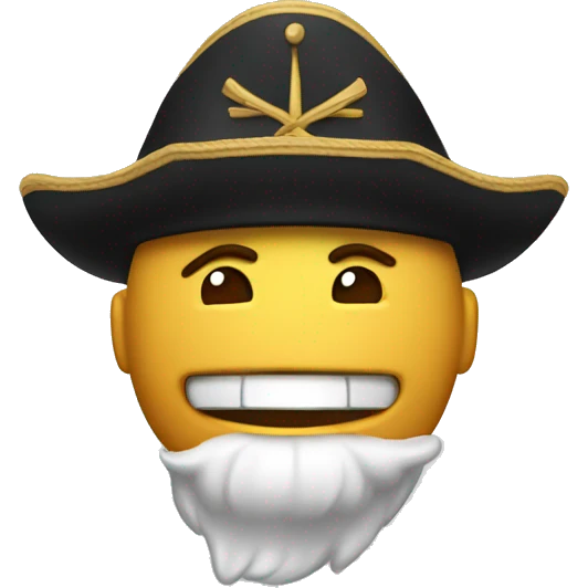 Shaking with captain hat emoji