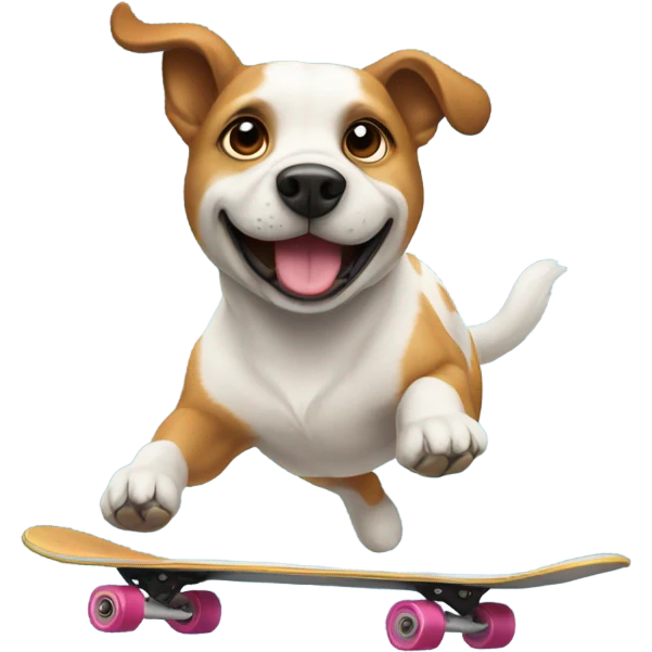 dog skating emoji