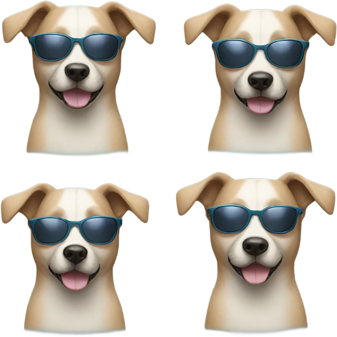 dog wearing sunglasses emoji