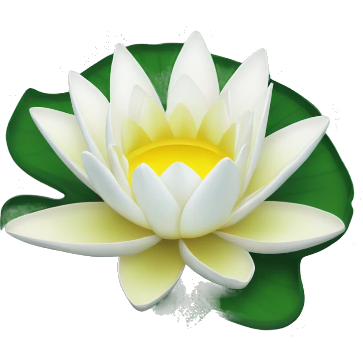 White Water lily emoji
