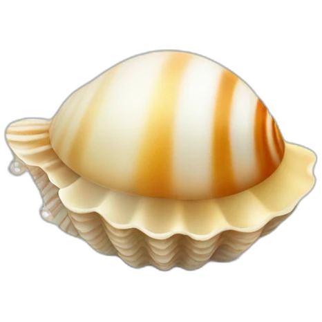 Sea shell with pearl emoji