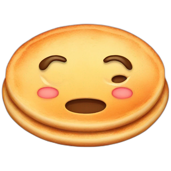 Electronic pancake emoji