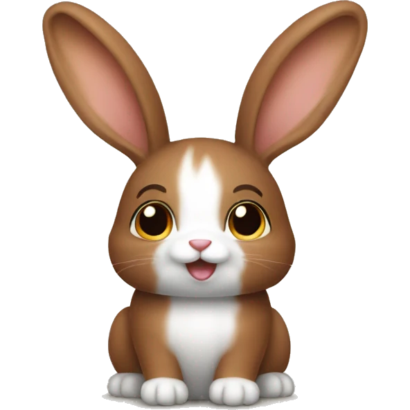 Minilop brown bunny emoji