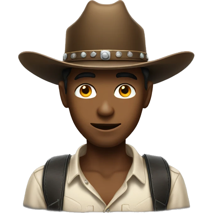 cowboy hat boy portrait emoji