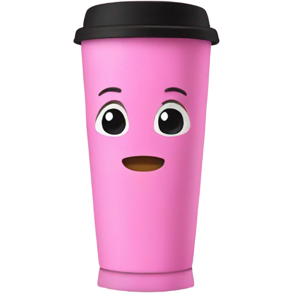 pink travel mug emoji