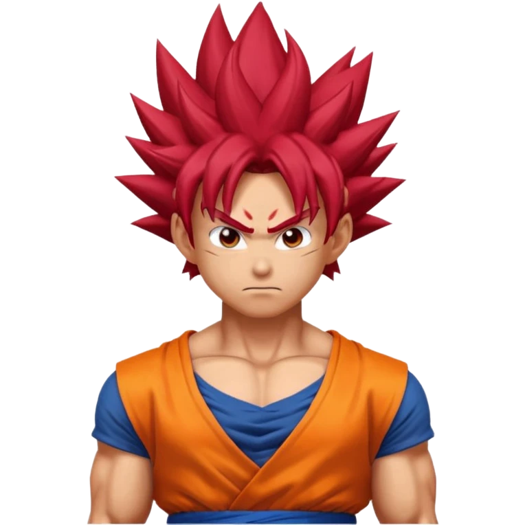 Goku super sayian god emoji