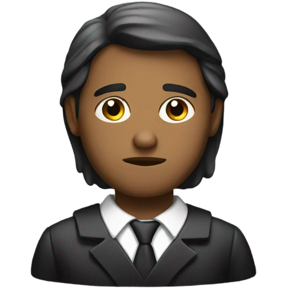 Sad lawyer working on Christmas  emoji
