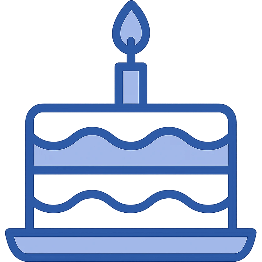 cake in flat design style emoji