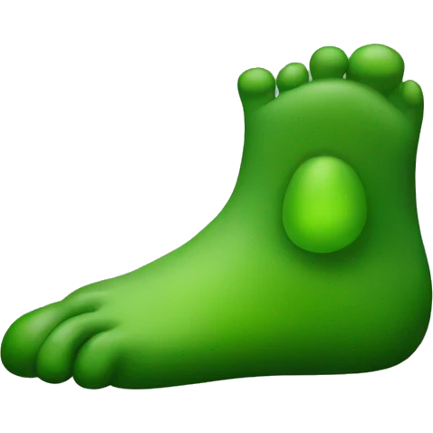 green foot emoji