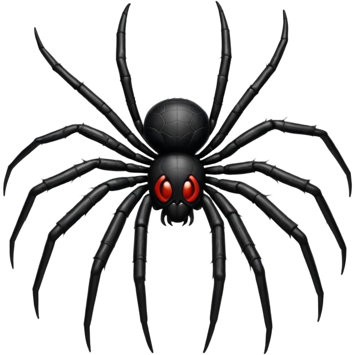 black spider emoji