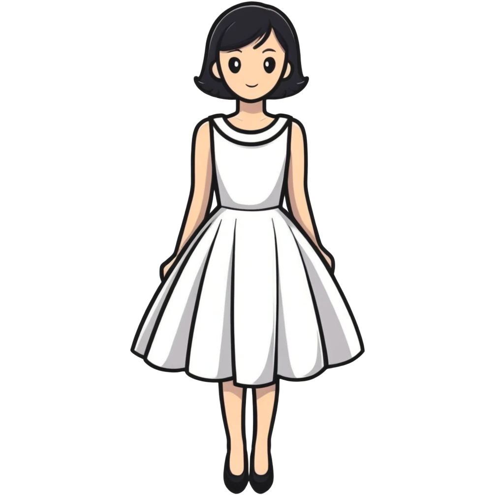 fashionable dress design emoji