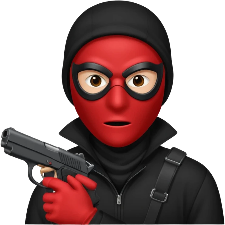 robber with a red mask emoji