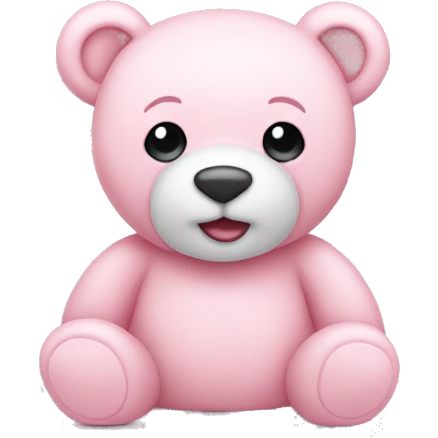 Light pink teddy bear emoji