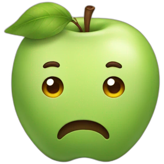 Cute Apple emoji