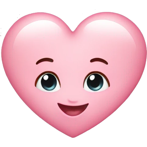 Baby pink heart emoji