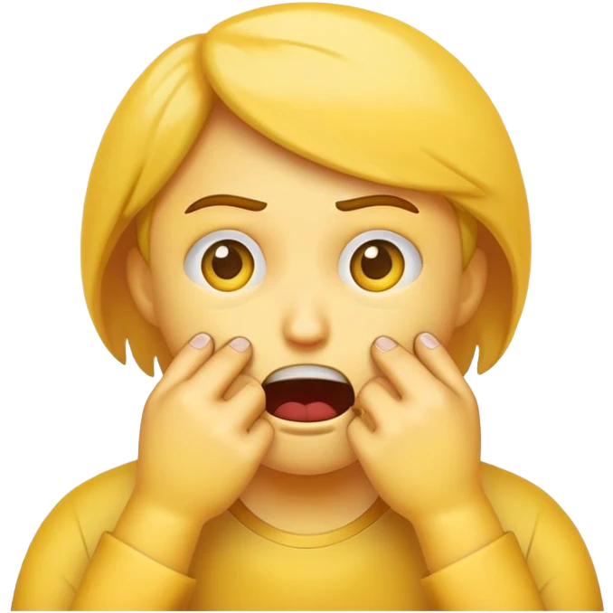 Emoji biting their nails while anxiously waiting for results ￼ emoji