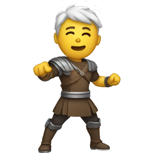 Knigth with Y pose   emoji