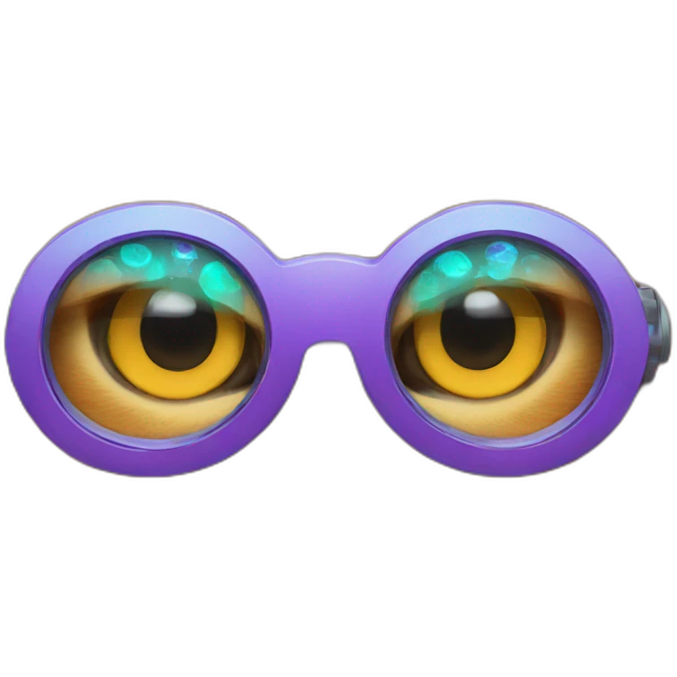 Garfield cat with kaleidoscope eyes emoji