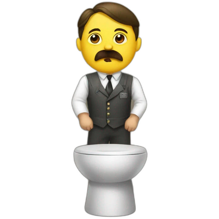 Hitler au toilette emoji