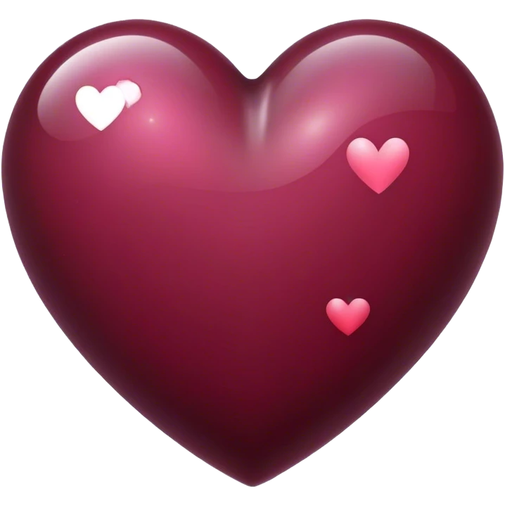  galaxy heart Burgundy emoji